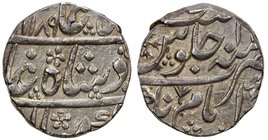 IMAMNAGAR: AR rupee (11.35g), Imamnagar, AH1189 year 16, KM-—, Zeno-176695 (this piece), in the name of Shah Alam II, full mint name, bold strike, cho...