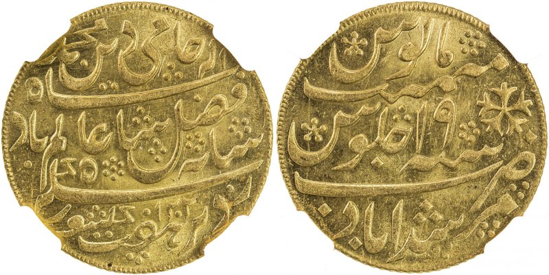 BENGAL PRESIDENCY: AV mohur (12.34g), "Murshidabad", AH1202 year 19, Stv-4.3, Pr...