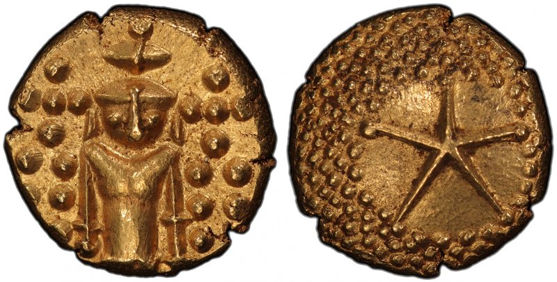 MADRAS PRESIDENCY: AV pagoda (3.38g), ND (1740-1807), KM-303, East India Company...
