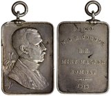 BRITISH INDIA: AR medal (10.95g), 1913, Pud-913.6, 29x21mm silver medal for Lt. Col. W.G.R. Cordue by KW, bust right with flowers behind // Lt. COL. /...