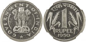 INDIA: Republic, 1 rupee, 1950(b), KM-7, NGC graded Proof 64.

 Estimate: USD 100 - 150