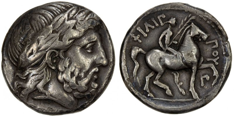 MACEDONIAN KINGDOM: Philip II, 359-336 BC, AR tetradrachm (14.11g), posthumous i...