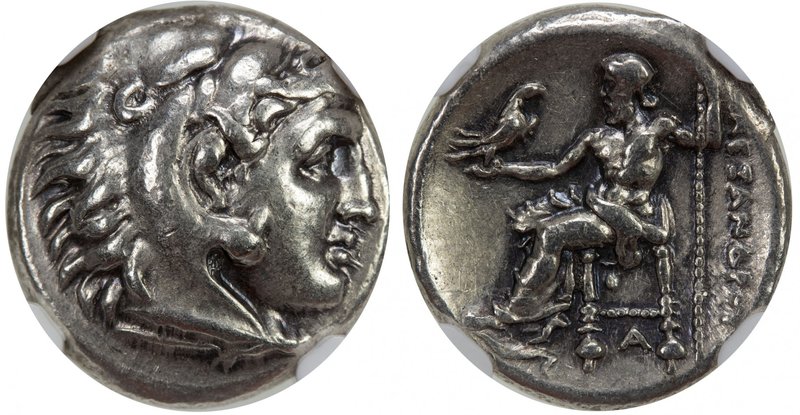 MACEDONIAN KINGDOM: Alexander III, the Great, 336-323 BC, AR drachm, head of Her...