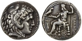 MACEDONIAN KINGDOM: Alexander III, the Great, 336-323 BC, AR tetradrachm (17.04g), Babylon mint, Price-3765; SNG Cop. 837, struck 311-300 BC, head of ...