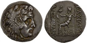 MACEDONIAN KINGDOM: Alexander III, the Great, 336-323 BC, AR tetradrachm (16.17g), Mesembria, Müller-485, postumous issue struck 175-125 BC, head of H...