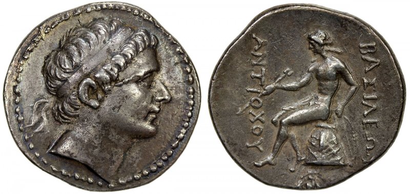SELEUKID KINGDOM: Antiochos II Theos, 261-246 BC, AR tetradrachm (16.87g), diade...