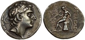 SELEUKID KINGDOM: Antiochos III Megas, 223-187 BC, AR tetradrachm (17.18g), Antioch on the Orontes mint, BMC-16, struck circa 204-197 BC, diademed hea...