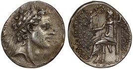 SELEUKID KINGDOM: Antiochos IV Epiphanes, 175-164 BC, AR tetradrachm (17.19g), Antioch on the Orontes mint, BMC-21, diademed head right // Zeus seated...