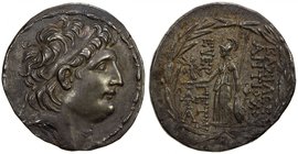 SELEUKID KINGDOM: Antiochos VII Euergetes, 138-129 BC, AR tetradrachm (16.38g), Antioch on the Orontes mint, BMC-25, diademed head of Antiochos VII to...