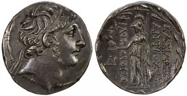 SELEUKID KINGDOM: Antiochos IX Philopator Kyzikenos, 114-96 BC, AR tetradrachm (15.54g), dademed head of Antiochus IX right, with long sideburn, fille...