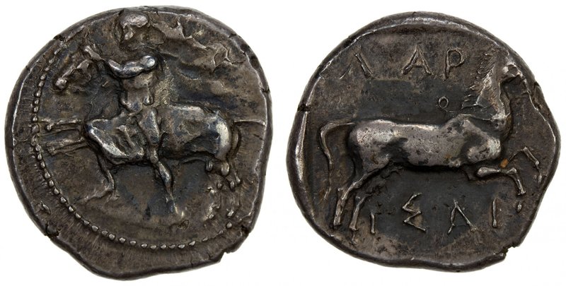THESSALY: Anonymous, circa 450-420 BC, AR drachm (6.11g), BMC-34, The hero Thess...