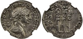 ROMAN EMPIRE: Trajan, 98-117 AD, AR denarius (3.34g), ND, S-3170, RIC 294, BMCRE 461, RSC 577a, UCR 580, fine style, laureated and draped bust right w...
