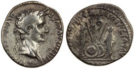 ROMAN EMPIRE: Augustus, 27 BC-14 AD, AR denarius (3.76g), Lugdunum (ca. 2 BC - AD 4), S-1597, CAESAR AVGVSTVS DIVI F PATER PATRIAE, laureate head righ...