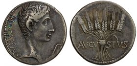 ROMAN EMPIRE: Augustus, 27 BC-14 AD, AR cistophoric tetradrachm (11.81g), Ephesus mint, RIC-478, RPC-2214, struck circa 25-20 BC, IMP CAESAR, bare hea...
