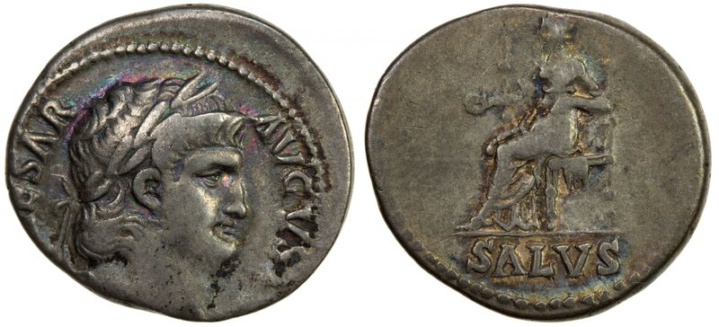 ROMAN EMPIRE: Nero, 54-68 AD, AR denarius (3.47g), Rome mint, RIC-60, BMC-90/3; ...