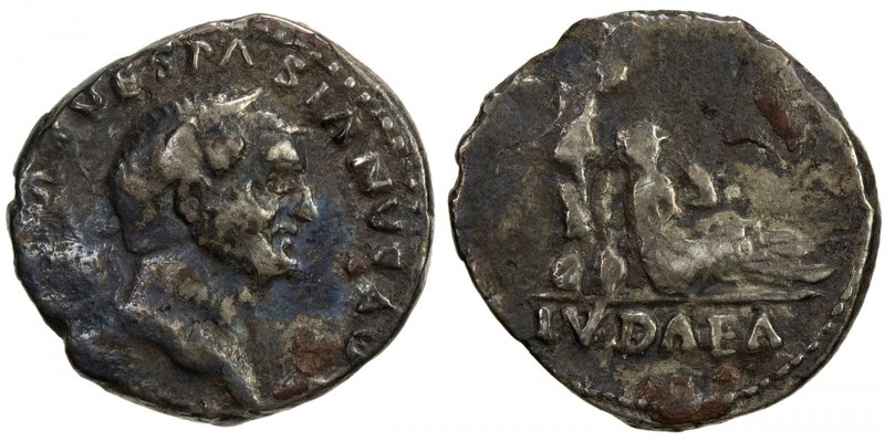 ROMAN EMPIRE: Vespasian, 69-79 AD, AR denarius (3.11g), RIC-2, RSC-226, struck A...