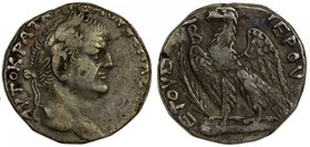 ROMAN EMPIRE: Vespasian, 69-79 AD, AR tetradrachm (14.54g), Antioch, Syria, RIC-1945, BMC-230, laureate head right // eagle standing left on on club, ...