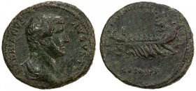 ROMAN EMPIRE: Hadrian, 117-138 AD, AE dupondius (10.69g), Rome mint, RIC-719b, struck 132-134, HADRIANVS AVGVSTVS, bare head right with slight drapery...