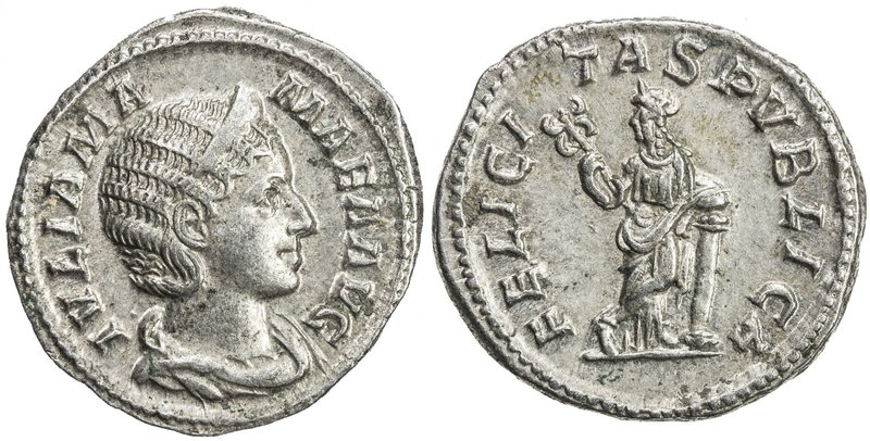 ROMAN EMPIRE: Julia Mamaea, mother of Severus Alexander, AR denarius (2.74g), Ro...