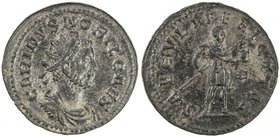ROMAN EMPIRE: Carinus, as Caesar, AD 282-283, AR antoninianus (4.30g), RIC-V 152, Pink VI/2, p. 22, 4th officina, 2nd emission, December AD 284, radia...
