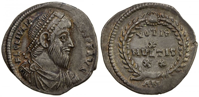 ROMAN EMPIRE: Julian II, 360-363 AD, AR siliqua (2.05g), Antioch mint, RIC-VIII ...
