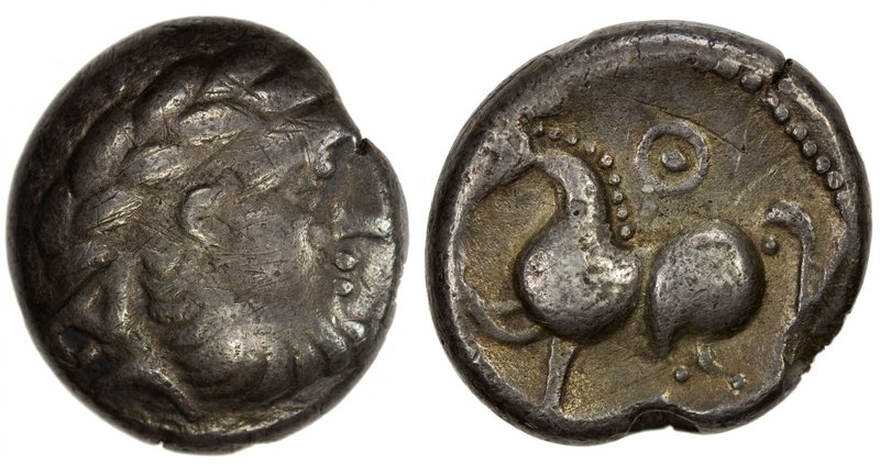 CELTIC CENTRAL EUROPE & ASIA MINOR: UNCertain tribe, 3rd-2nd Centuries BC, AR te...