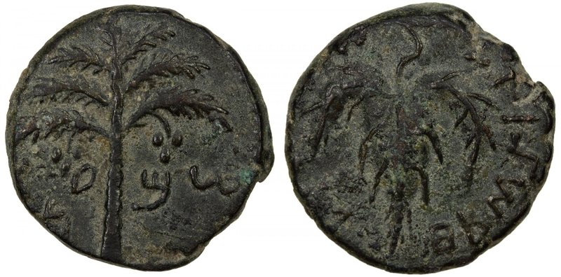 ANCIENT JUDEA: Bar Kochba Revolt, 132-135, AE 24 (10.72g), year 2 (=133/4 AD), M...