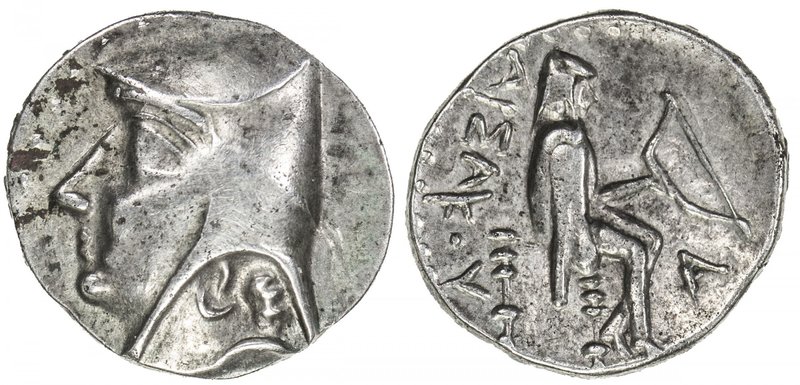 PARTHIAN KINGDOM: Arsakes I, ca. 247-211, AR drachm (4.35g), Hekatompylos, Shore...