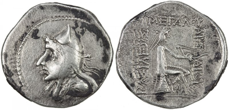 PARTHIAN KINGDOM: Mithradates I, c. 171-138 BC, AR drachm (4.07g), Shore-12, bus...