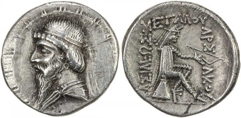 PARTHIAN KINGDOM: Mithradates I, c. 171-138 BC, AR drachm (4.70g), Shore-24, bar...