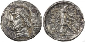 PARTHIAN KINGDOM: Phraates II, c. 138-127 BC, AR drachm (3.98g), Shore-50, short beard, with mint abbreviation TMA to the right, alternative spelling ...