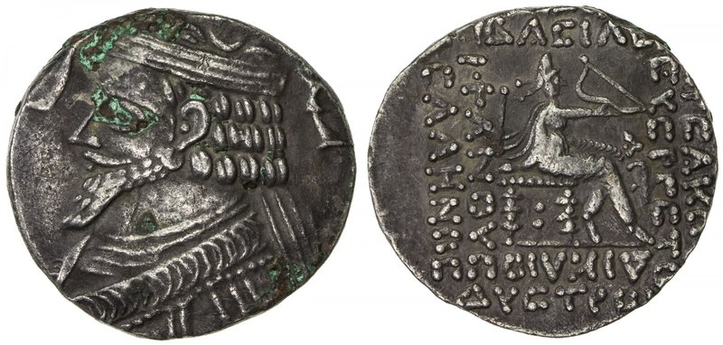 PARTHIAN KINGDOM: Phraatakes, 2 BC - AD 4, AR tetradrachm (9.18g), Seleukeia, SE...
