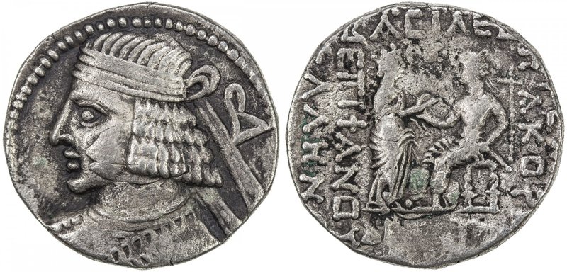 PARTHIAN KINGDOM: Pakoros II, AD 78-105, BI tetradrachm (14.27g), Seleukeia, Sel...