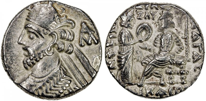 PARTHIAN KINGDOM: Vologases III, AD 105-147, BI tetradrachm (14.02g), Seleukeia,...