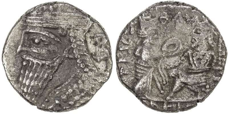 PARTHIAN KINGDOM: Vologases IV, AD 147-191, BI tetradrachm (6.20g), Seleukeia, S...
