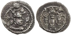 SASANIAN KINGDOM: Peroz, 457-484, AR obol (0.48g), BBA (the Court mint), ND, G-177, EF, RR. 

 Estimate: USD 180 - 240