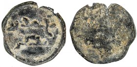 ABBASID: lead token (2.04g), A-—, undated uniface token, with the name muhammad bin / nasr, probably 9th or 10th century, VF, R. 

 Estimate: USD 10...