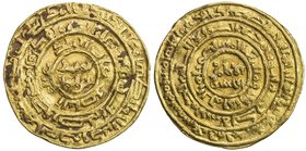 AYYUBID: al-Nasir Yusuf I (Saladin), 1169-1193, AV dinar (3.49g), al-Qahira, AH575, A-785.1, B-17, citing the caliph al-Mustadi, well-centered strike,...
