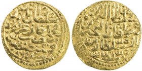 OTTOMAN EMPIRE: Bayezit II, 1481-1512, AV sultani (3.51g), Kostantiniye, AH886, A-1311.2, Pere-102, with the reverse formula sultan al-birrayn wa …, w...