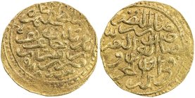 OTTOMAN EMPIRE: Selim I, 1512-1520, AV sultani (3.43g), Serez, AH918, A-1314, nearly VF-EF, R. 

 Estimate: USD 800 - 900