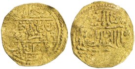 OTTOMAN EMPIRE: Murad IV, 1623-1640, AV sultani (3.36g), Tarabulus (Trablus), AH1033, A-1369N, Damali-TR-A1, full clear mint & date, with some weaknes...