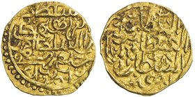 OTTOMAN EMPIRE: Ibrahim, 1640-1648, AV sultani (3.46g), Jaza'ir (Cezayir), AH1052 (retrograde), A-1376N, Damali-CZ-A2, shortened version of the sultan...