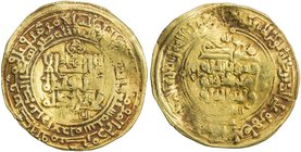 GHAZNAVID: Mahmud, 999-1030, AV dinar (4.58g), Ghazna, AH407, A-1607, slightly pale gold, F-VF.

 Estimate: USD 170 - 200