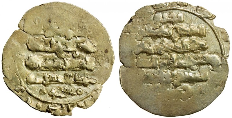 GHAZNAVID: Bahramshah, 1117-1157, AV dinar, pale gold (2.15g), Ghazna, DM, A-165...