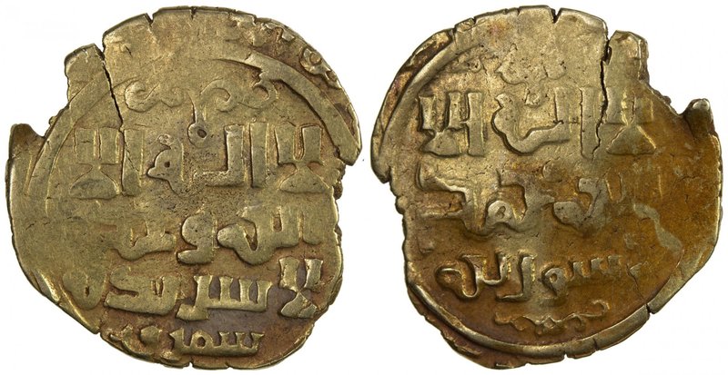 GREAT MONGOLS: Anonymous, ca. 1241-1245, AV dinar (3.42g), Samarqand, DM, A-B196...