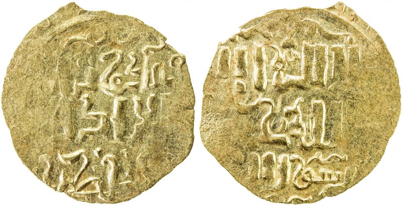 GREAT MONGOLS: Möngke, 1251-1260, AV dinar (2.07g), NM, ND, A-T1977, obverse leg...