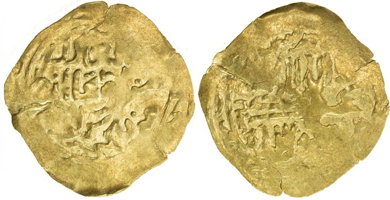 GREAT MONGOLS: Möngke, 1251-1260, AV broad dinar (3.74g), NM, Dhu'l-Hijja AH[65]...