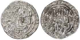 ILKHAN: Hulagu, 1256-1265, AR ½ dirham (1.34g) (Baghdad), AH656, A-2123, struck in the year of the Mongol conquest of Baghdad, Very Good, RR, ex Chris...
