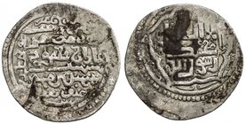 ILKHAN: Ghazan Mahmud, AR ½ dirham (1.06g), Baghdad, AH700, A-2174, extremely rare mint for this denomination, minor adhesions on reverse, VF, RRR. UN...