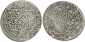 SAFAVID: Isma'il I, 1501-1524, AR shahi (9.46g), Herat, AH916//916, A-2576, full strike, just a touch of double-striking towards the right on the obve...